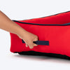 HUFT Ellie Classic Lounger Bed For Dog - Red & Navy - Heads Up For Tails