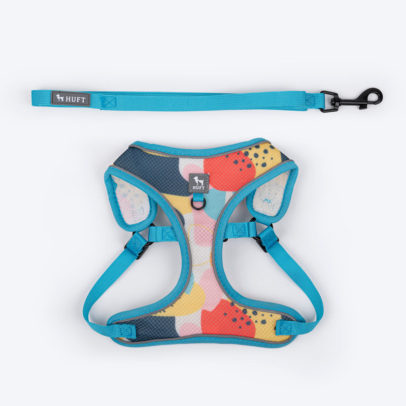 HUFT Free Flow Step-In Harness Set For Dogs - Abstract - Heads Up For Tails