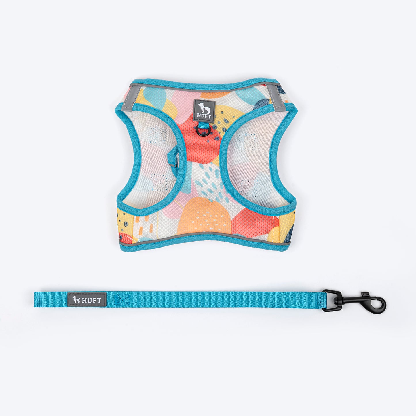 HUFT Easy Breezy Step-In Harness Set For Cats - Abstract - Heads Up For Tails