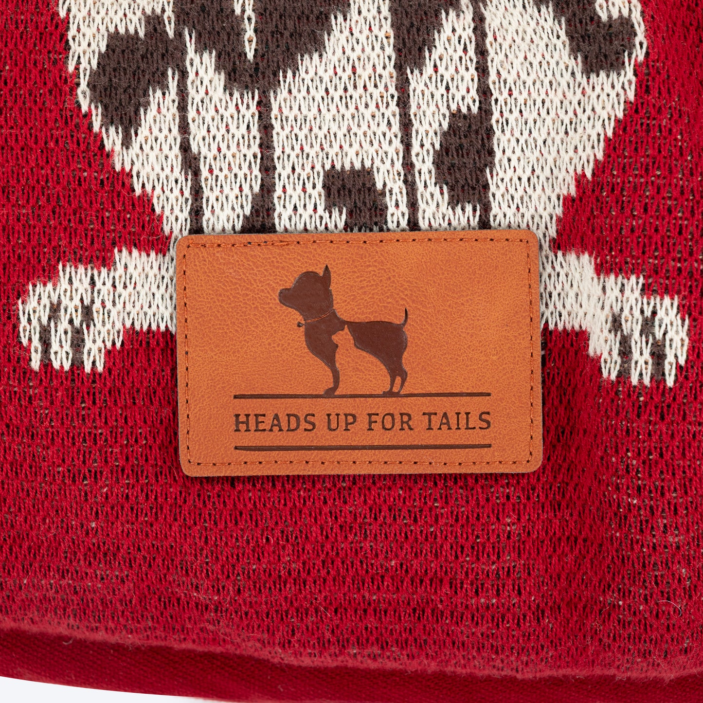 HUFT Bloom Buddies Round Mat For Dog - Red - Heads Up For Tails