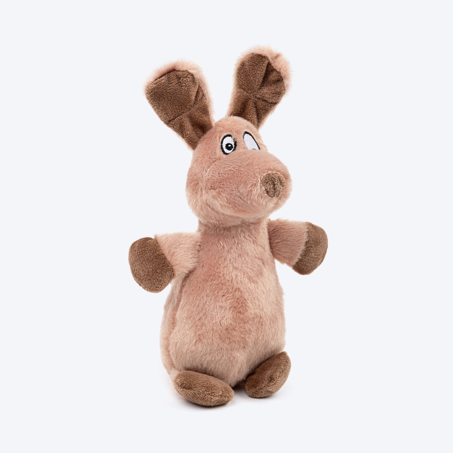 TLC Donkey Squeaky Plush Toy For Dog - Brown - Heads Up For Tails