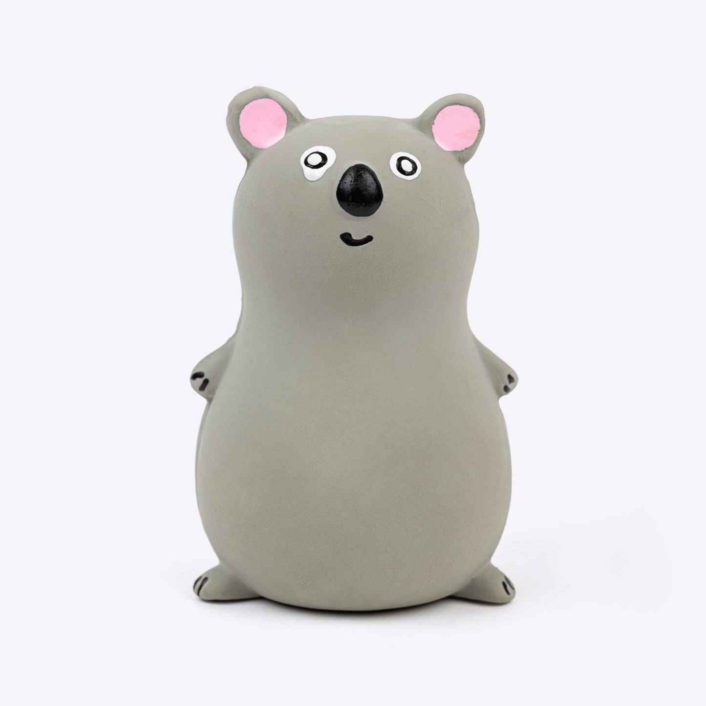 TLC Rubber Koala Squeaky Chew Toy For Dog - Grey - Heads Up For Tails
