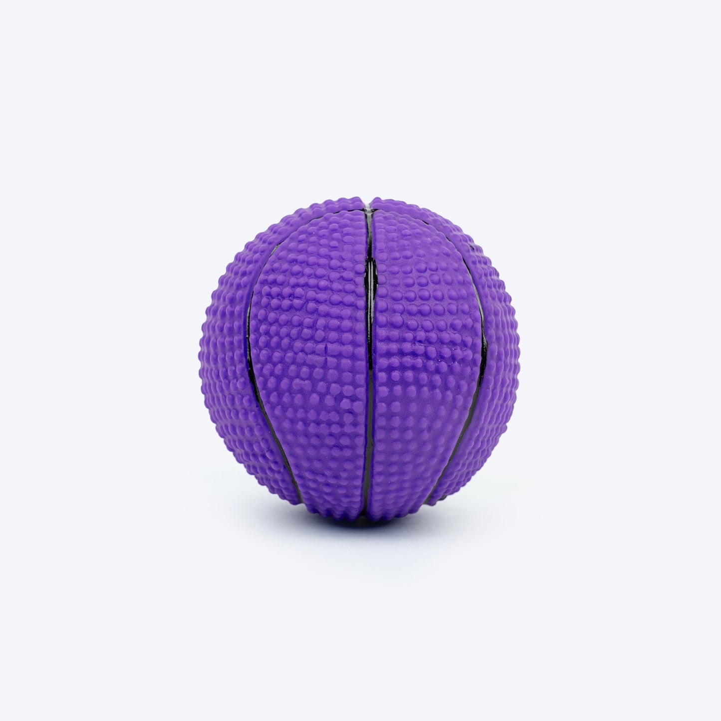 TLC Basketball Squeaky Chew Toy For Dog - Purple - Heads Up For Tails