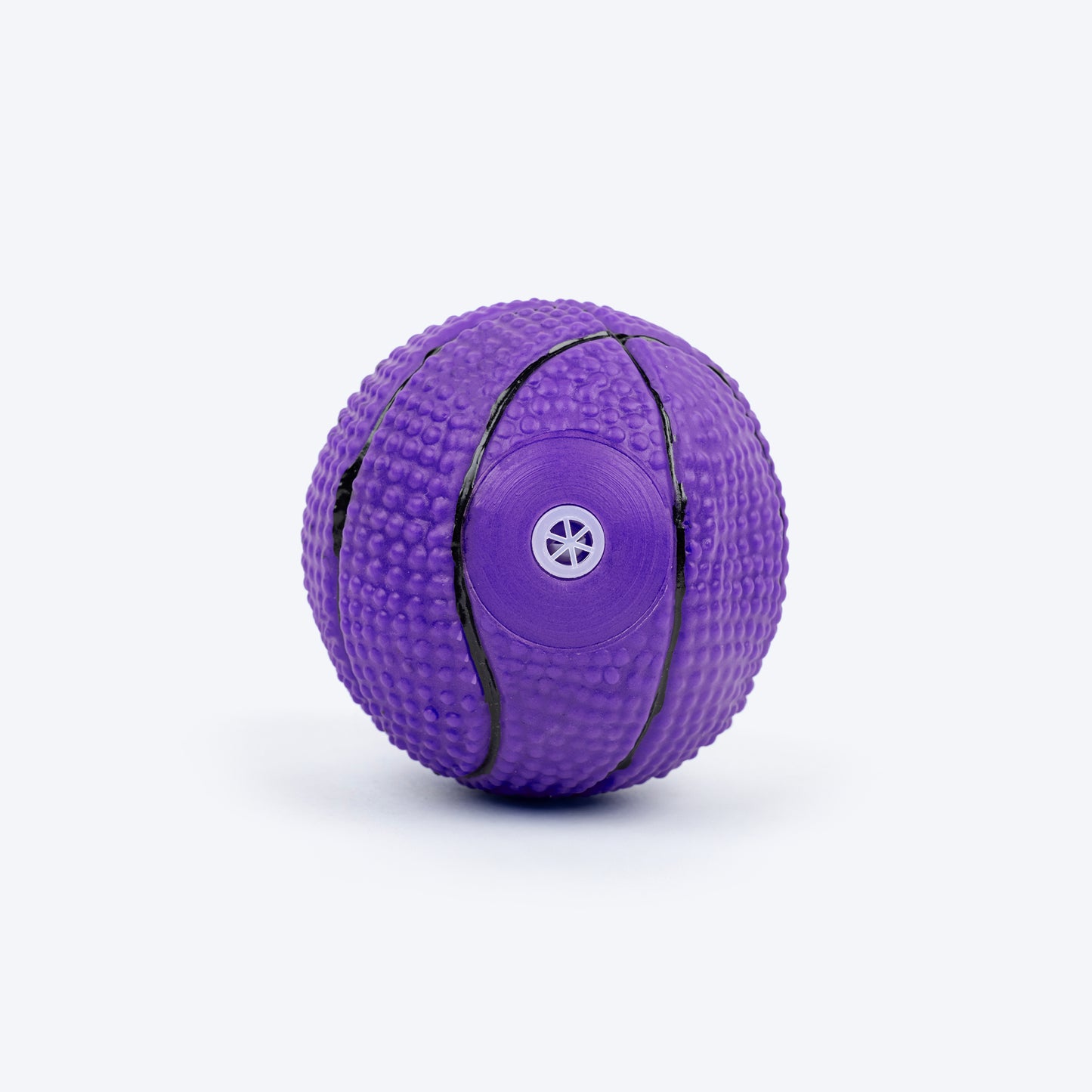 TLC Basketball Squeaky Chew Toy For Dog - Purple - Heads Up For Tails