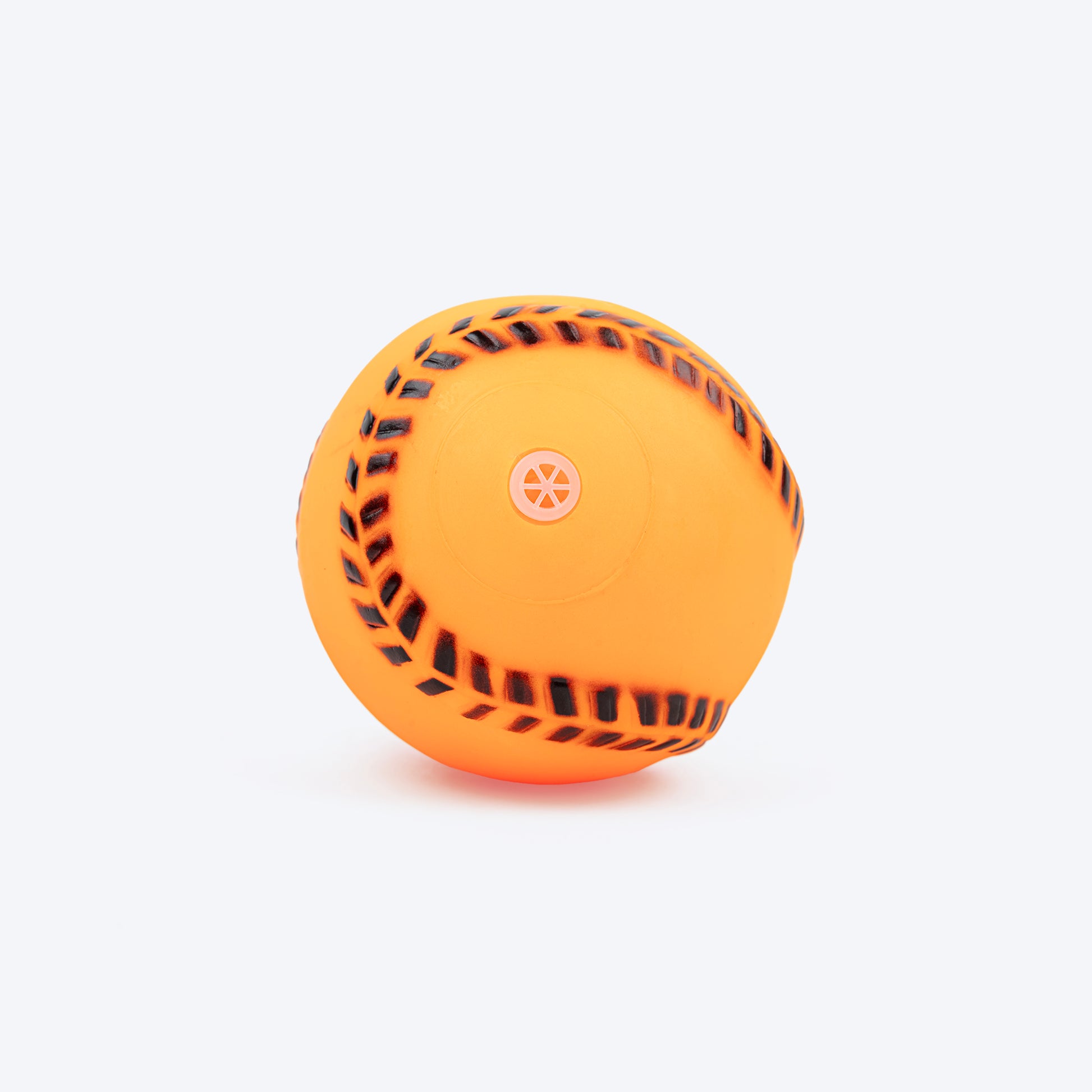 TLC Baseball Squeaky Chew Toy For Dog - Orange - Heads Up For Tails