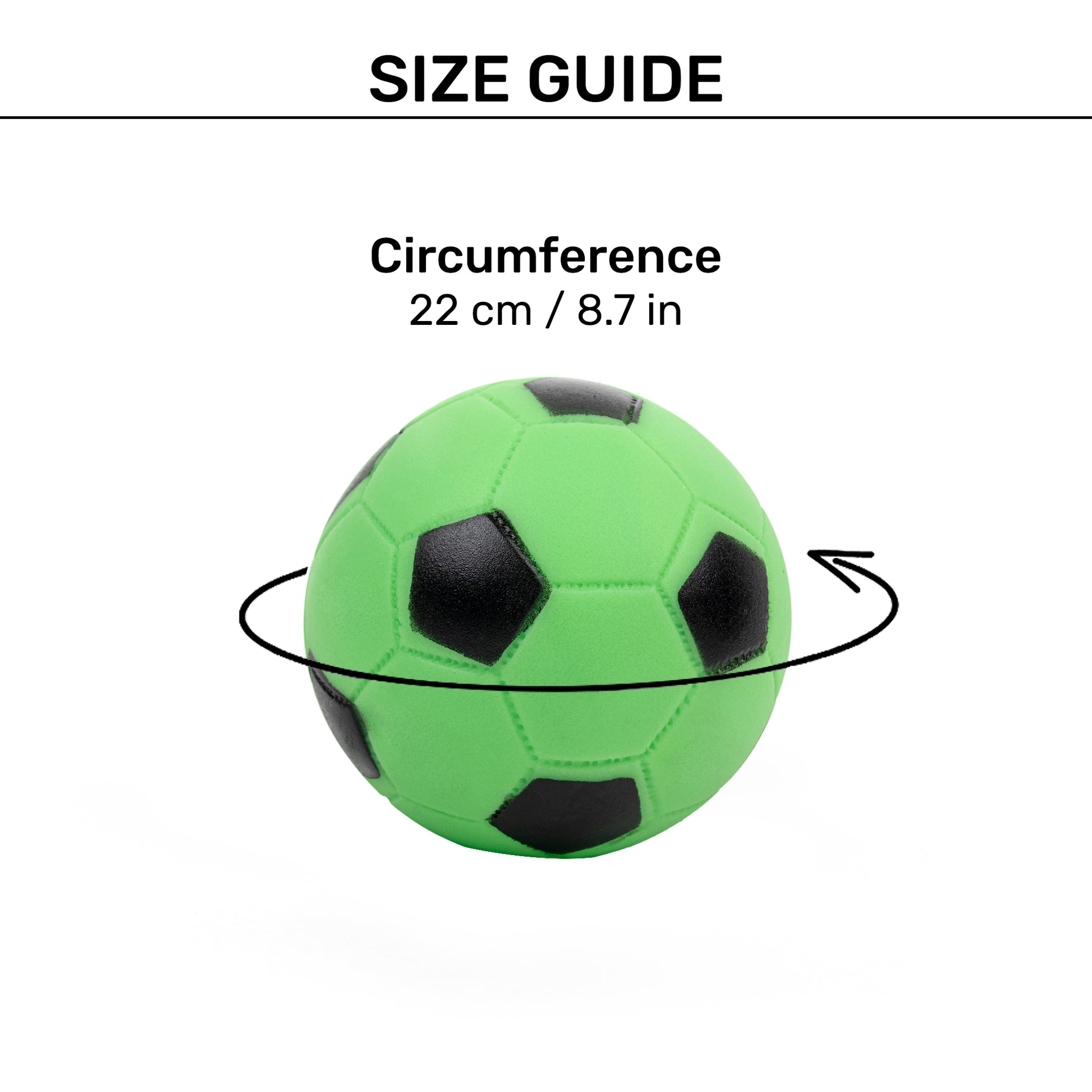 TLC Football Squeaky Chew Toy For Dog - Green - Heads Up For Tails