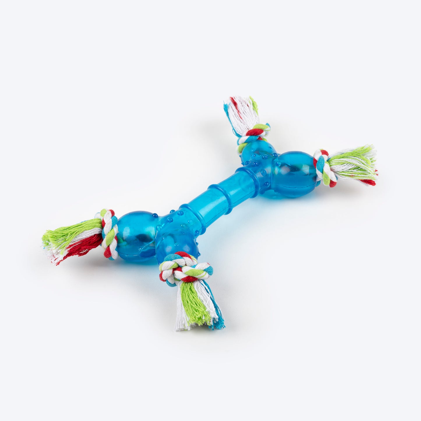 TLC Multi Material 4 Knot Rope Toy For Dog - Assorted - Heads Up For Tails