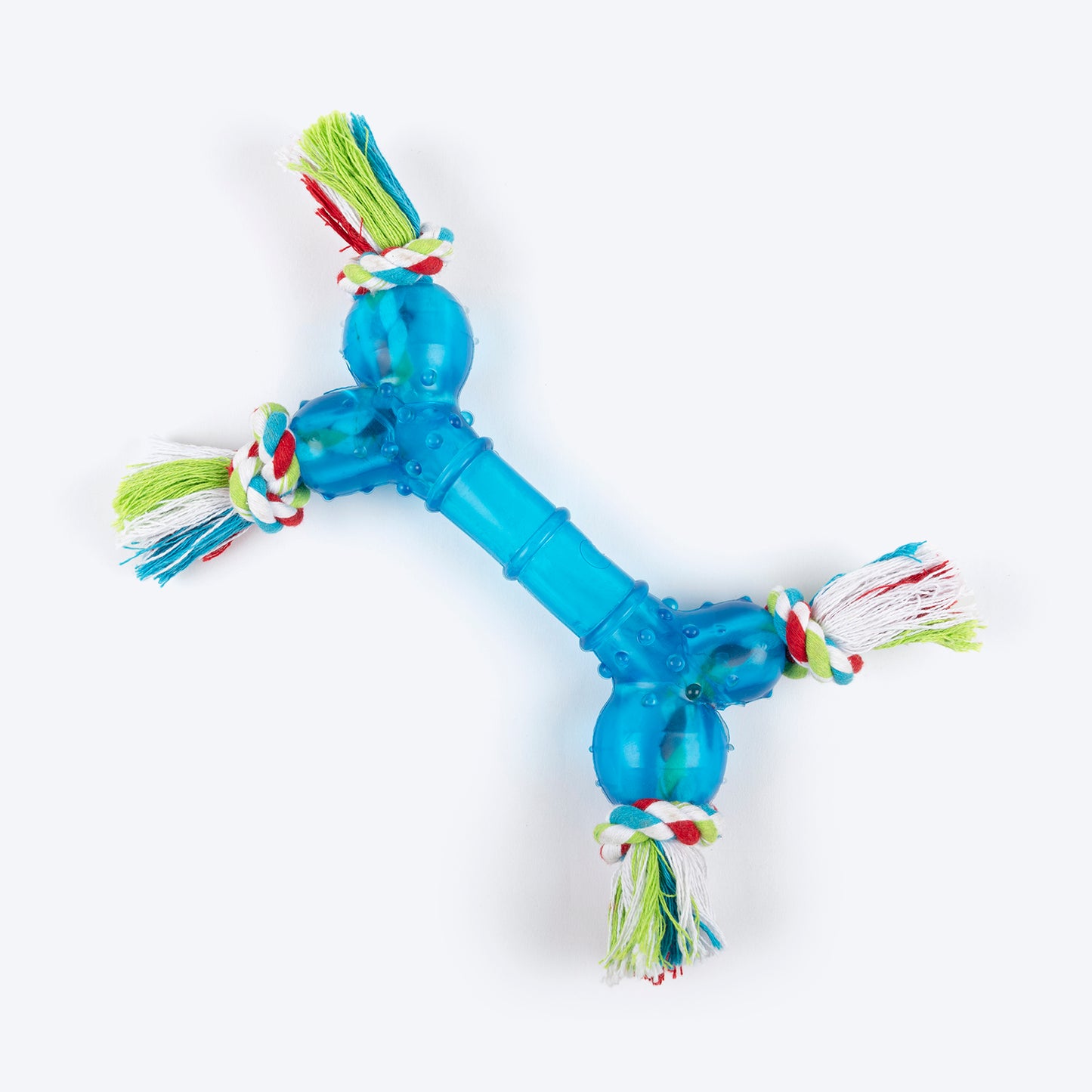 TLC Multi Material 4 Knot Rope Toy For Dog - Assorted - Heads Up For Tails