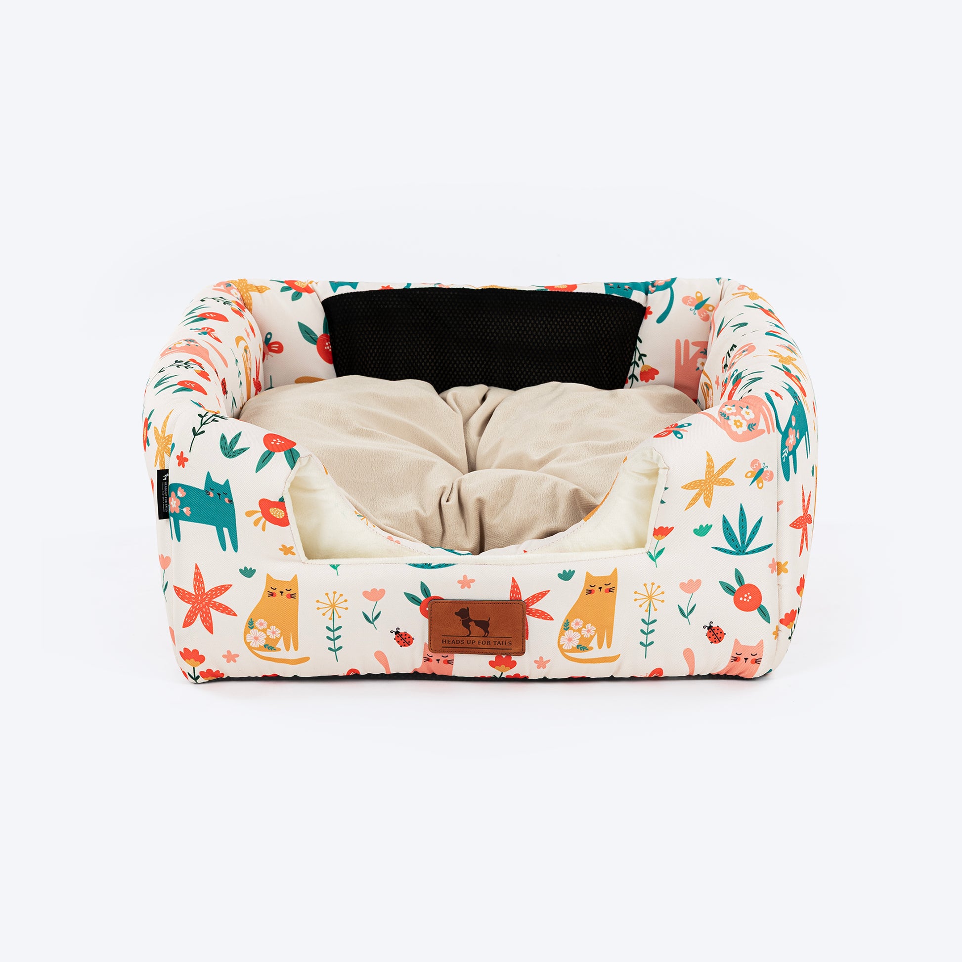 HUFT Snuggle Bloom Tent Bed For Cat - Multicolor - Heads Up For Tails