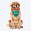 HUFT Dapper Doggo Printed Dog Bandana - Green - Heads Up For Tails