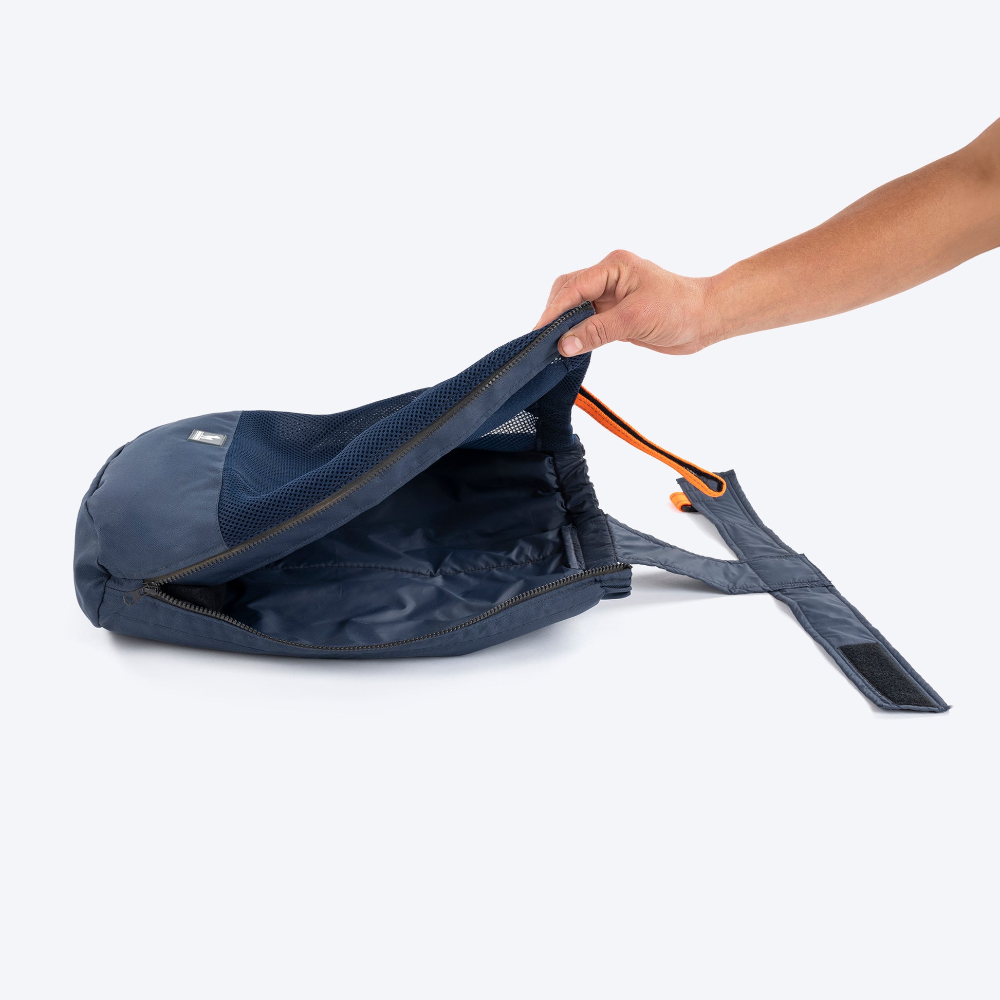 HUFT Trooper Drag Bag Harness For Dog - Navy Blue - Heads Up For Tails