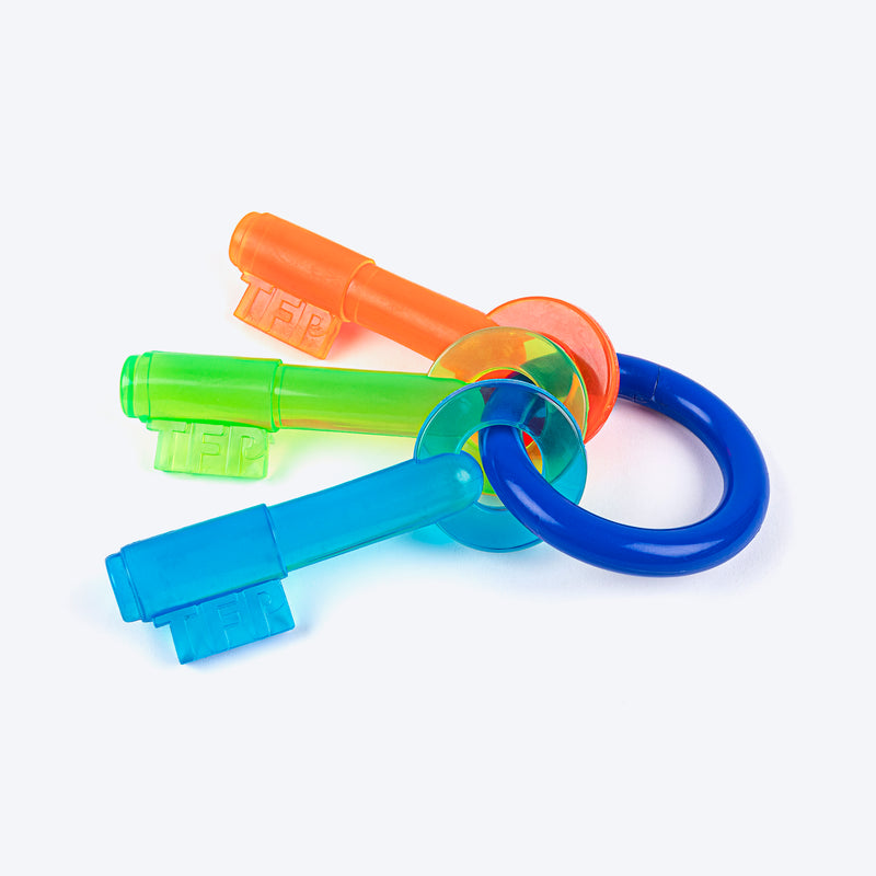 TLC Lock & Key Chew Toy For Dog - Multicolor - Heads Up For Tails