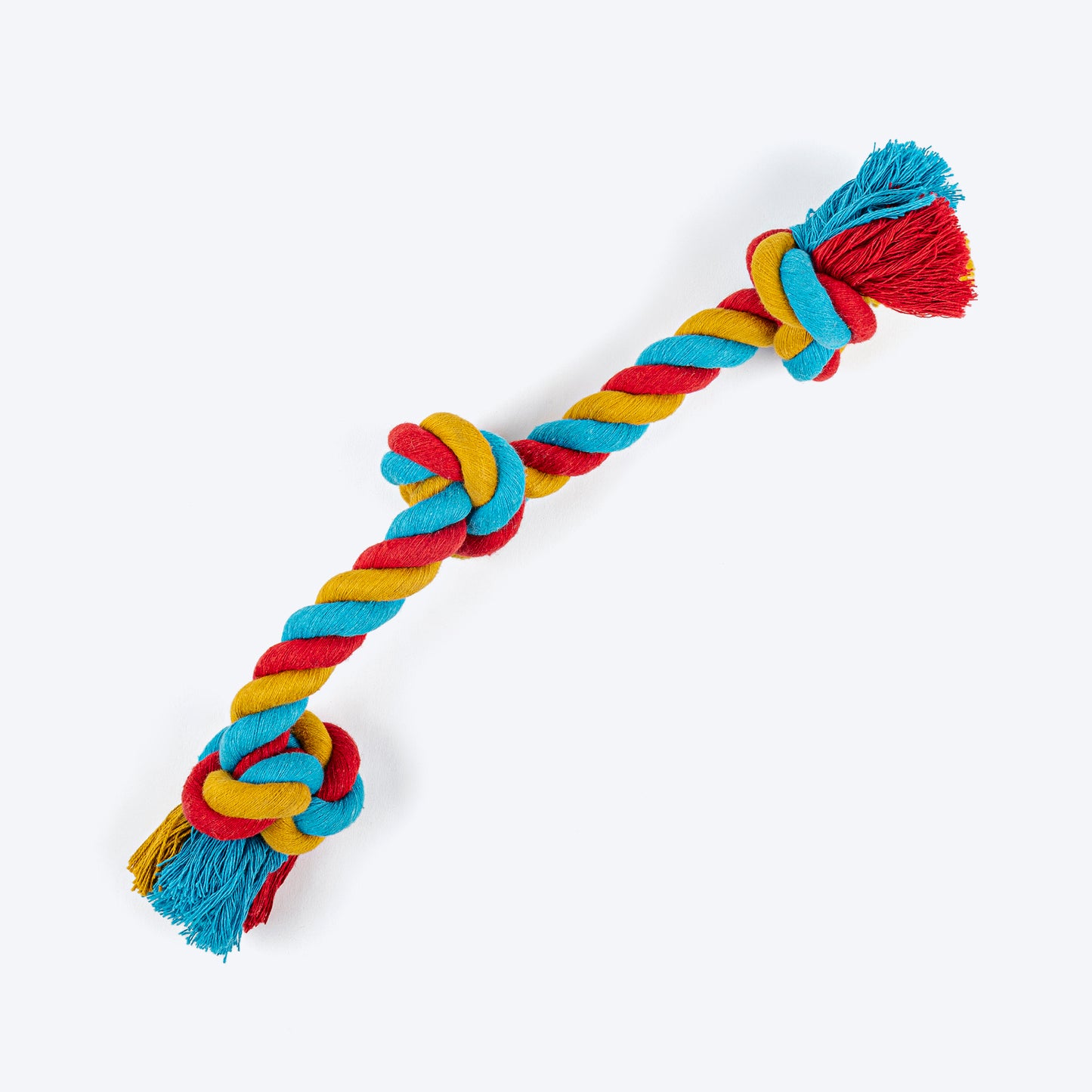 TLC 3 Knot Rope Toy For Dog - Multicolor - Heads Up For Tails