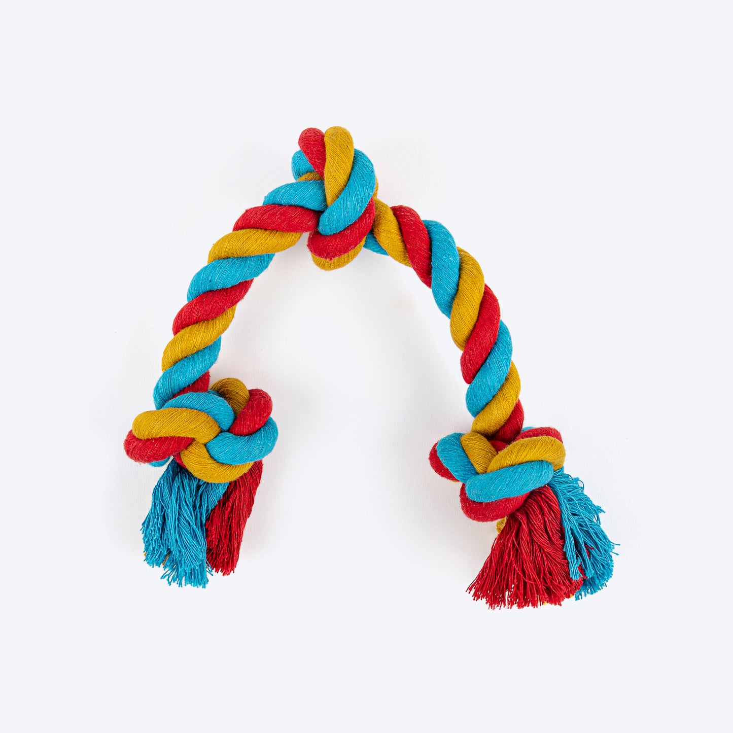 TLC 3 Knot Rope Toy For Dog - Multicolor - Heads Up For Tails
