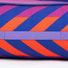 Dash Dog Chevron Water Repellent Lounger Dog Bed - Purple & Orange - Heads Up For Tails