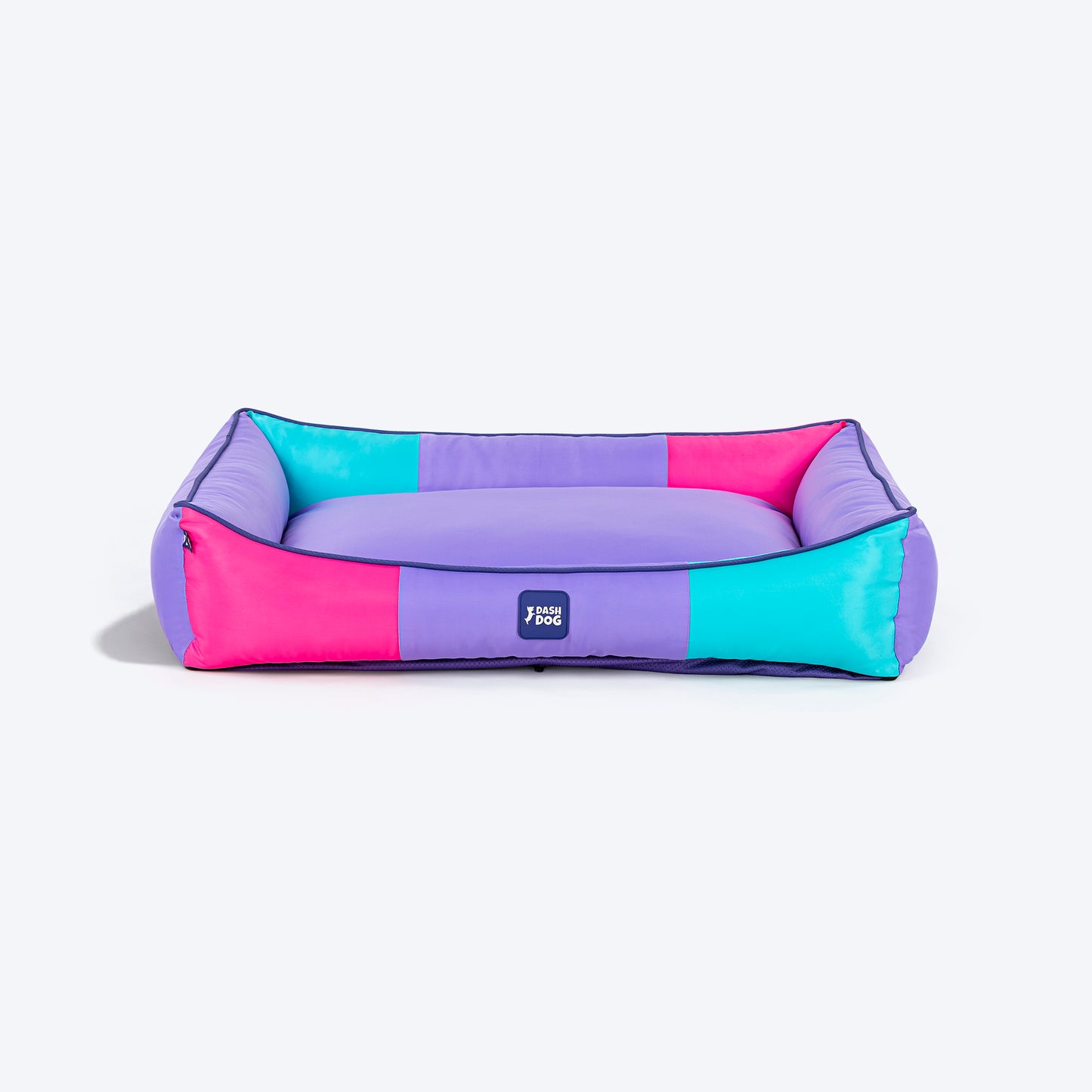 Dash Dog Color Cascade Water Repellent Lounger Dog Bed - Multicolor - Heads Up For Tails