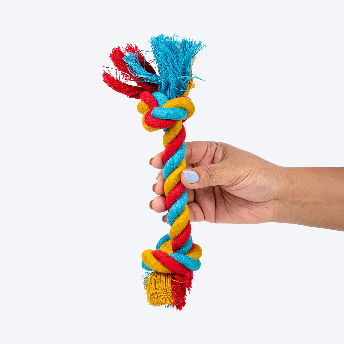 TLC 2 Knot Rope Toy For Dog - Multicolor - Heads Up For Tails