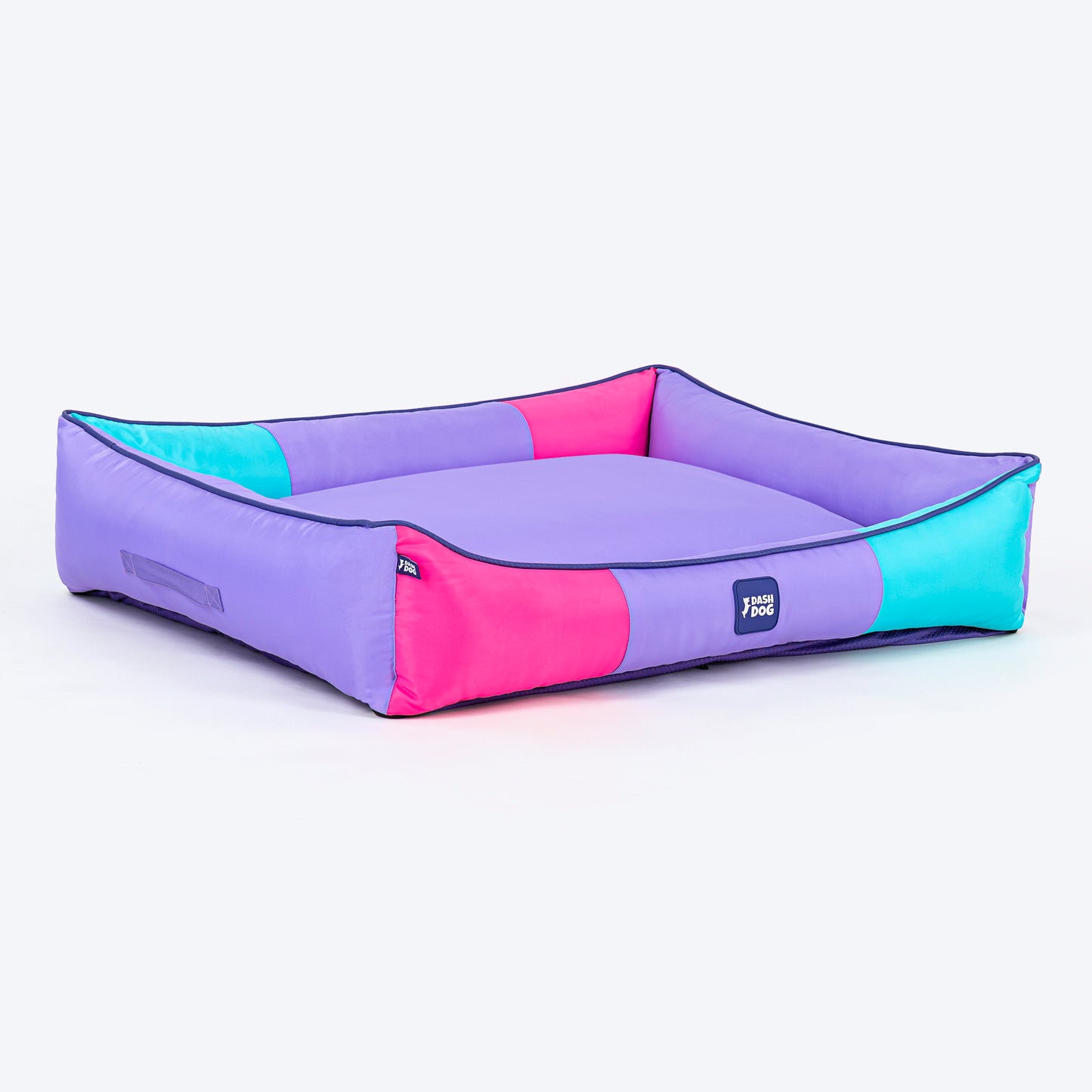 Dash Dog Color Cascade Water Repellent Lounger Dog Bed - Multicolor - Heads Up For Tails