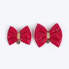 HUFT Regal Radiance Bow Tie For Dog - Magenta