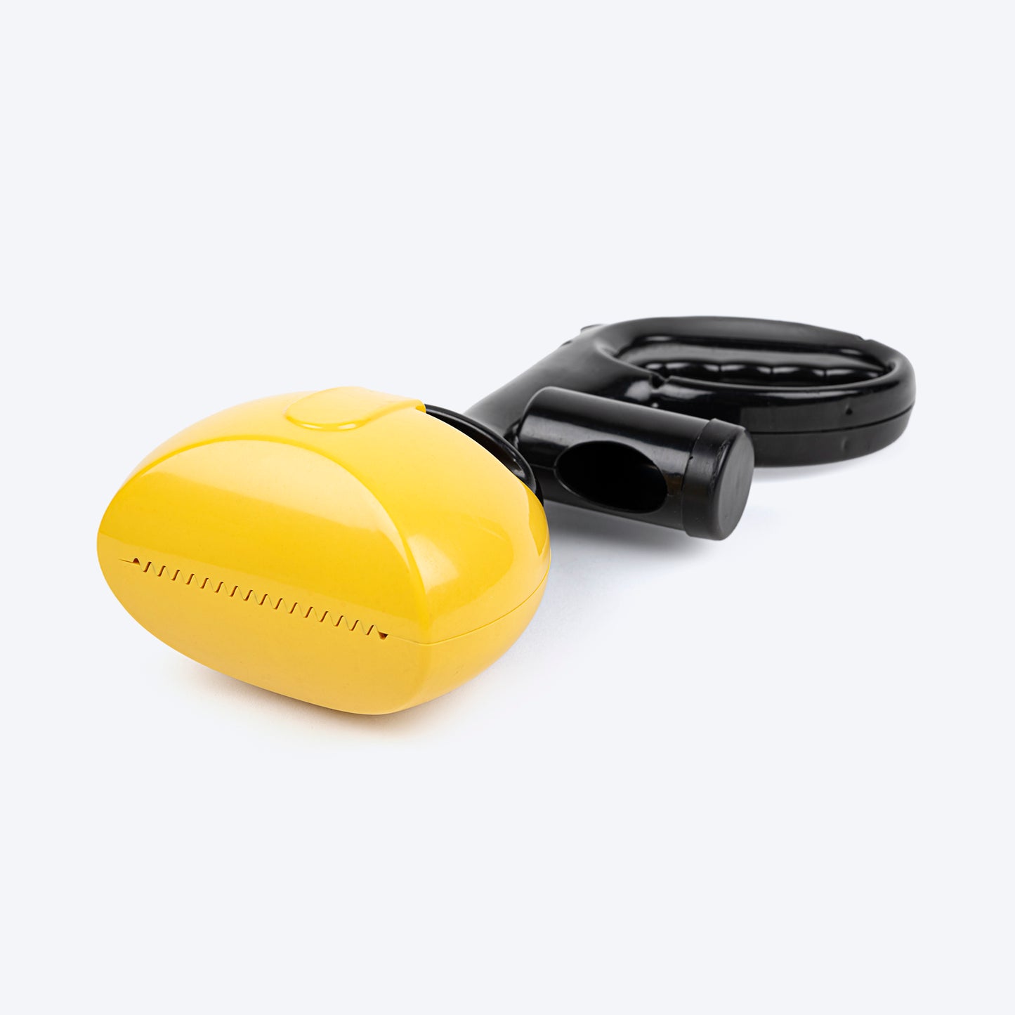 TLC Poop Scooper With Poop Bag Dispenser For Dog & Cat - Yellow & Black - Heads Up For Tails