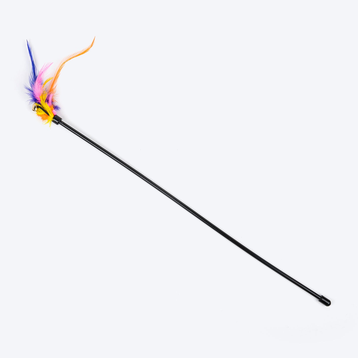 TLC Playing Cat Wand Toy With Feathers - Multicolor - Heads Up For Tails