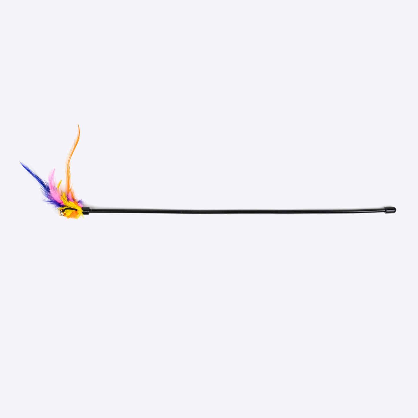 TLC Playing Cat Wand Toy With Feathers - Multicolor - Heads Up For Tails