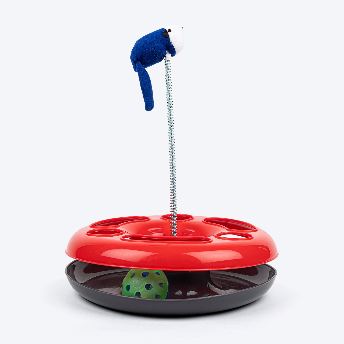 TLC Happy Circle Interactive Toy For Cat - Red - Heads Up For Tails