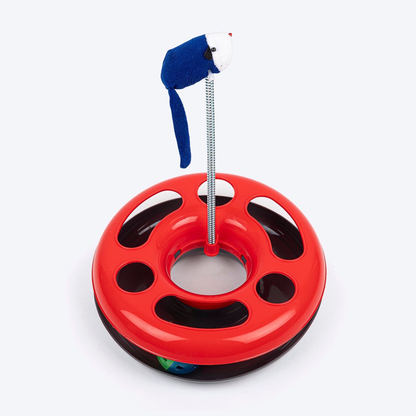 TLC Happy Circle Interactive Toy For Cat - Red - Heads Up For Tails