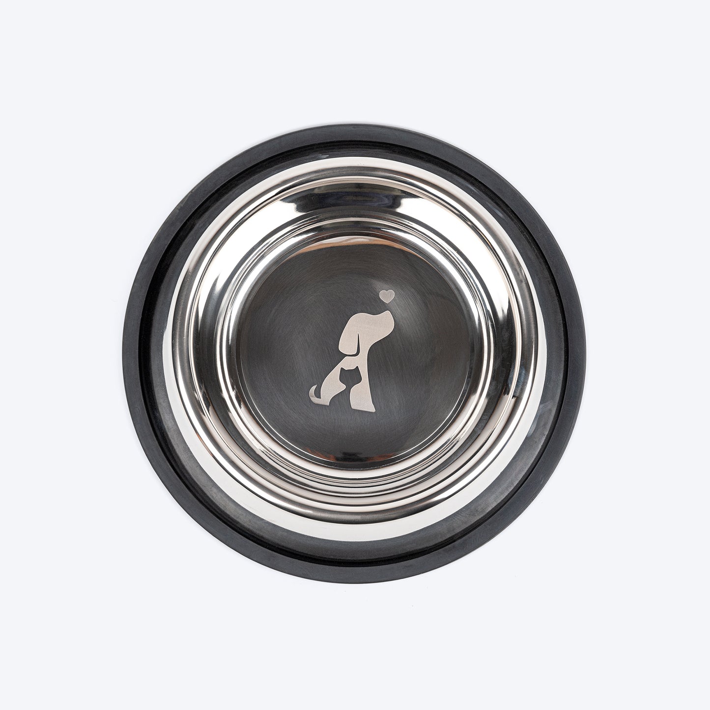 TLC Stainless Steel Classic Bowl For Dog - Heads Up For Tails