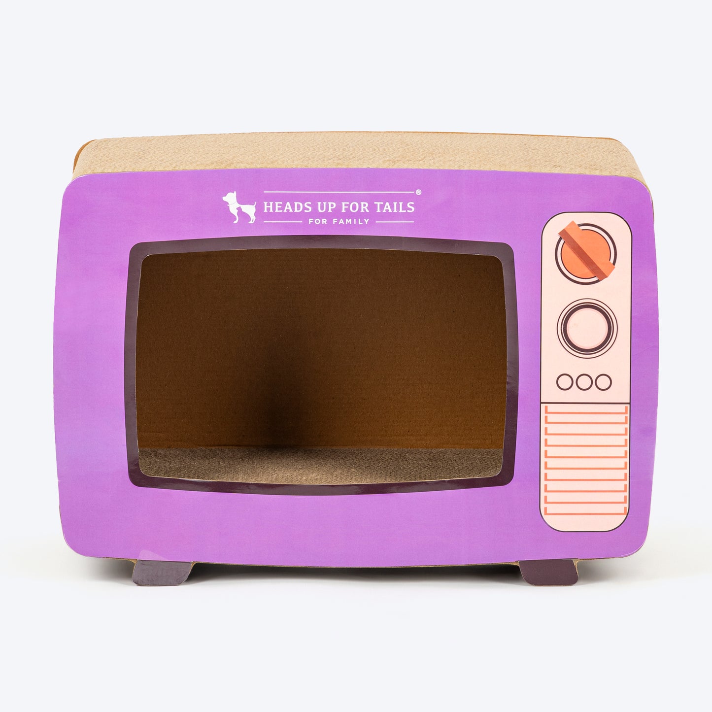 HUFT Meowcrowave Scratcher For Cat - Purple - Heads Up For Tails