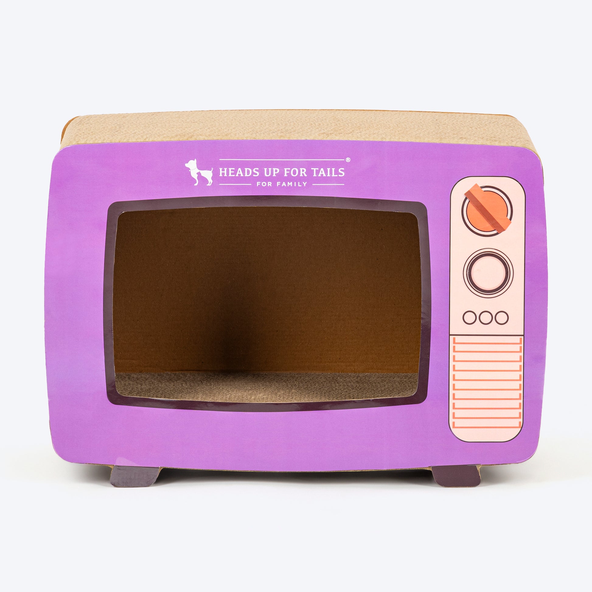 HUFT Meowcrowave Scratcher For Cat - Purple - Heads Up For Tails