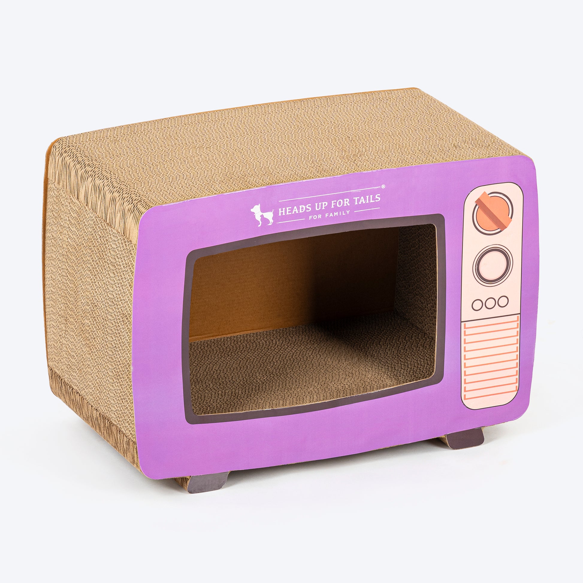 HUFT Meowcrowave Scratcher For Cat - Purple - Heads Up For Tails