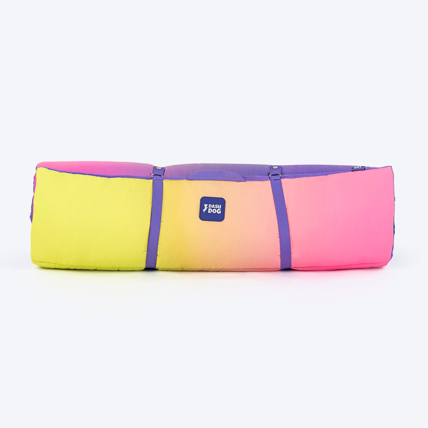 Dash Dog Ombre Fusion Water Repellent Portable Mat For Dog - Purple & Yellow - Heads Up For Tails