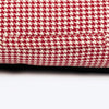 HUFT Cherry Houndstooth Lounger Bed For Dog - Maroon & Ivory