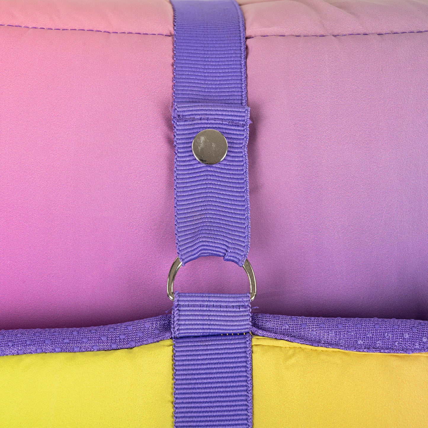 Dash Dog Ombre Fusion Water Repellent Portable Mat For Dog - Purple & Yellow - Heads Up For Tails