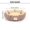 HUFT Cosy Cuddle Bed For Cat & Puppy - Brown