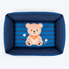 HUFT Bear Hug Lounger Bed For Dog - Blue