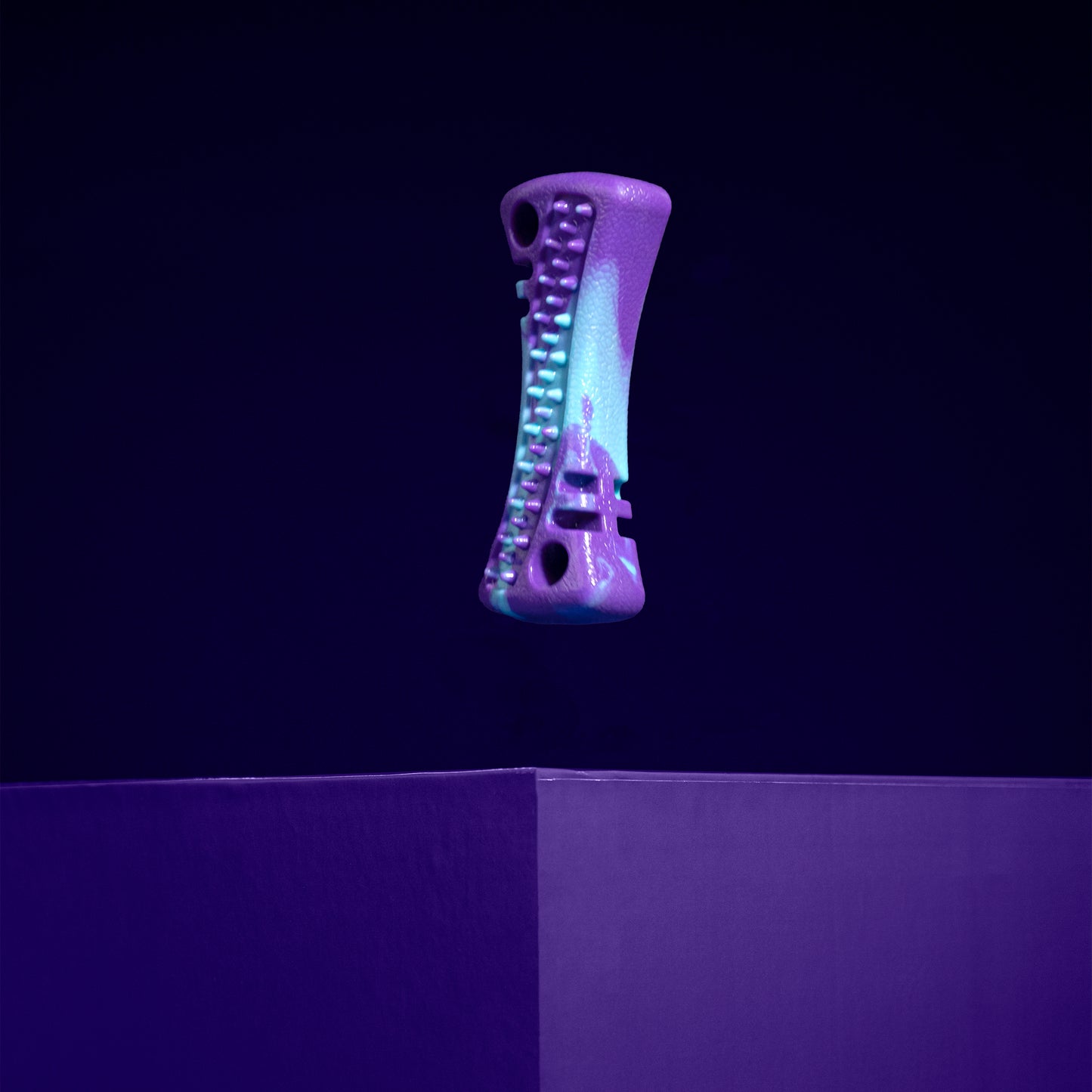 Dash Dog Bone Amigo Chew Toy For Dog - Purple & Blue - Heads Up For Tails