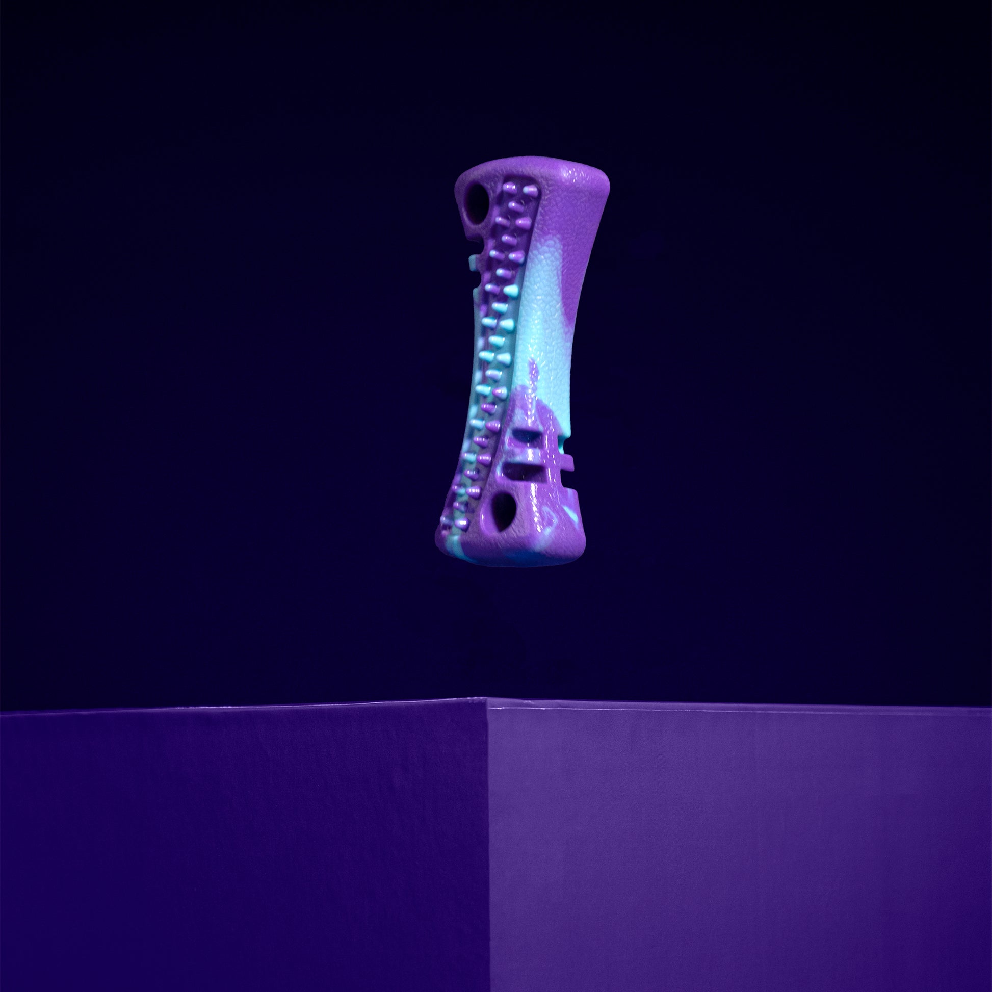 Dash Dog Bone Amigo Chew Toy For Dog - Purple & Blue - Heads Up For Tails