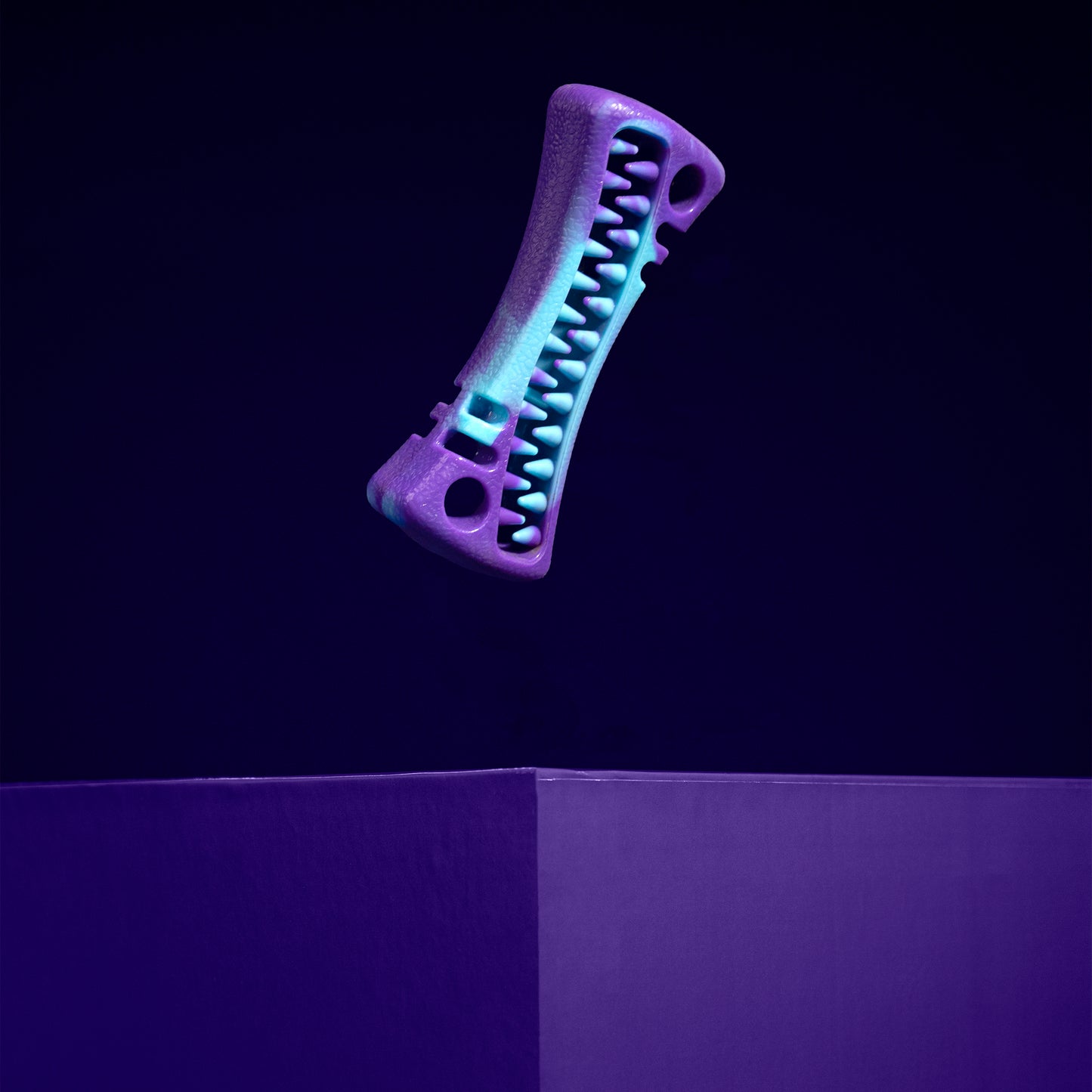 Dash Dog Bone Amigo Chew Toy For Dog - Purple & Blue - Heads Up For Tails