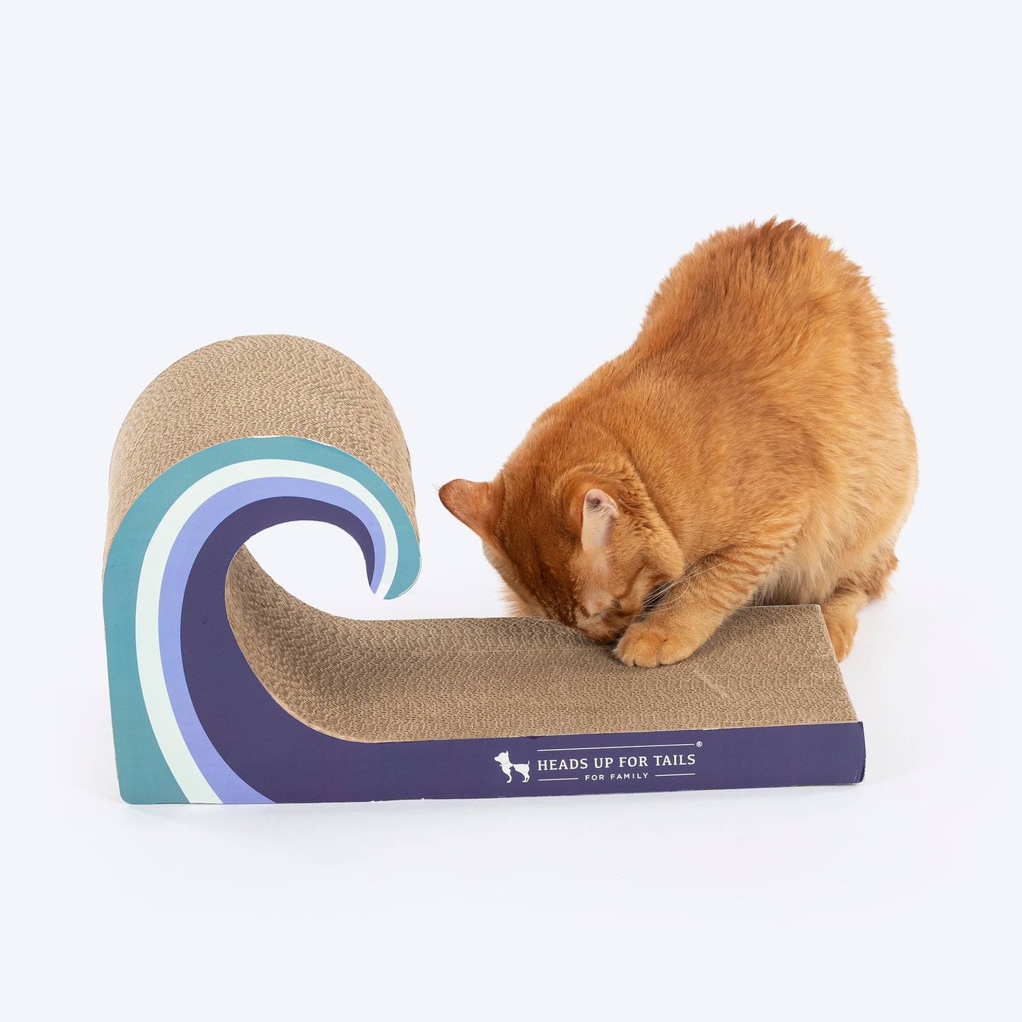 HUFT Tidal Wave Scratcher For Cat - Blue