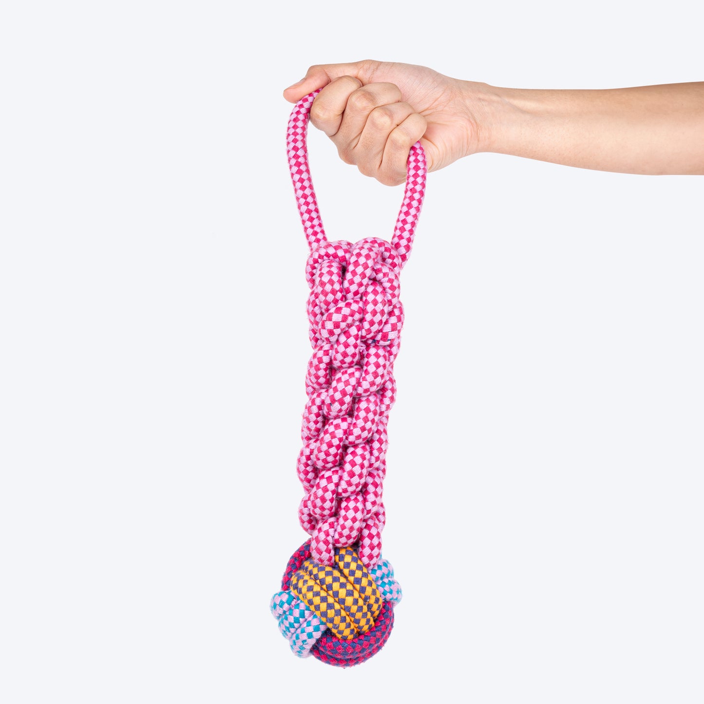 Dash Dog Knots of Fun Rope Toy For Dog - Pink - Heads Up For Tails