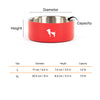 HUFT Quintessential Double Walled Bowl For Dog - Red