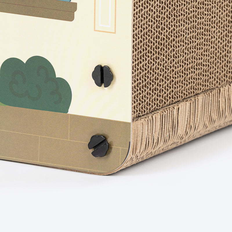 HUFT Meowbucks Coffee Shop Scratcher For Cat - Multicolor - Heads Up For Tails