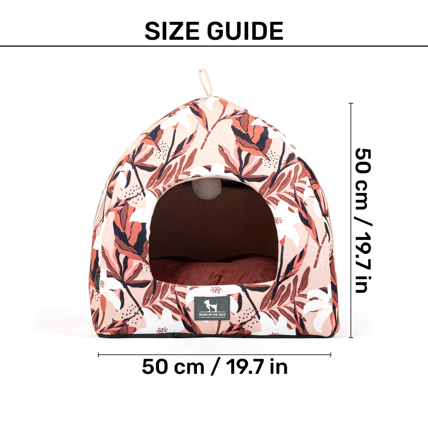 HUFT Blossom Breeze Cat Tent Bed - Powder White - Heads Up For Tails