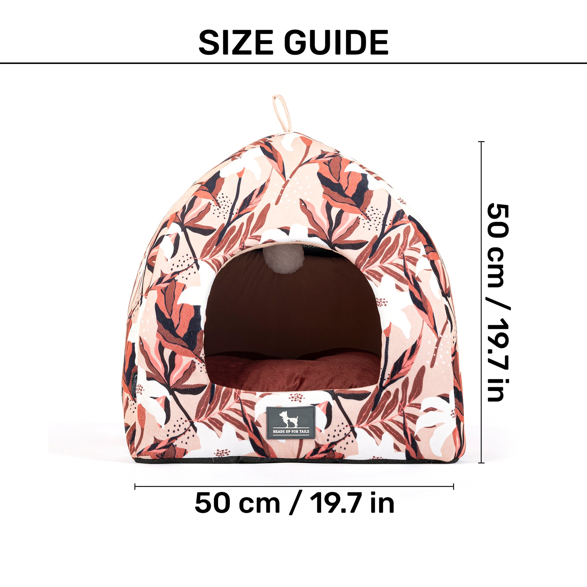 HUFT Blossom Breeze Cat Tent Bed - Powder White - Heads Up For Tails