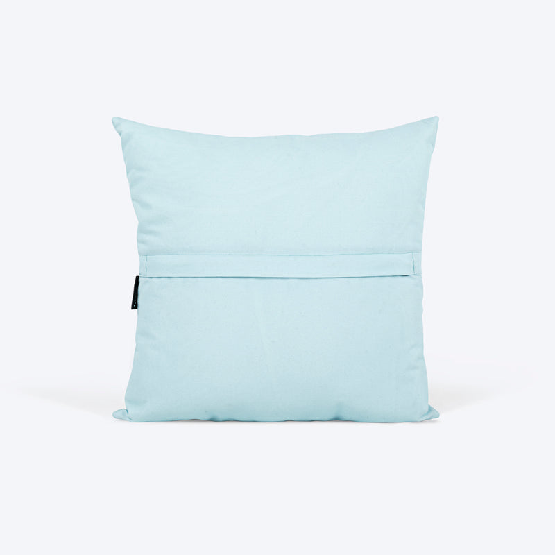 HUFT Personalised Photo Cushion For Dog & Cat - Light Blue - Heads Up For Tails