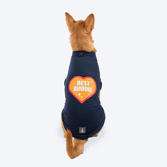 TLC Best Buddie T-Shirt For Dog - Navy Blue