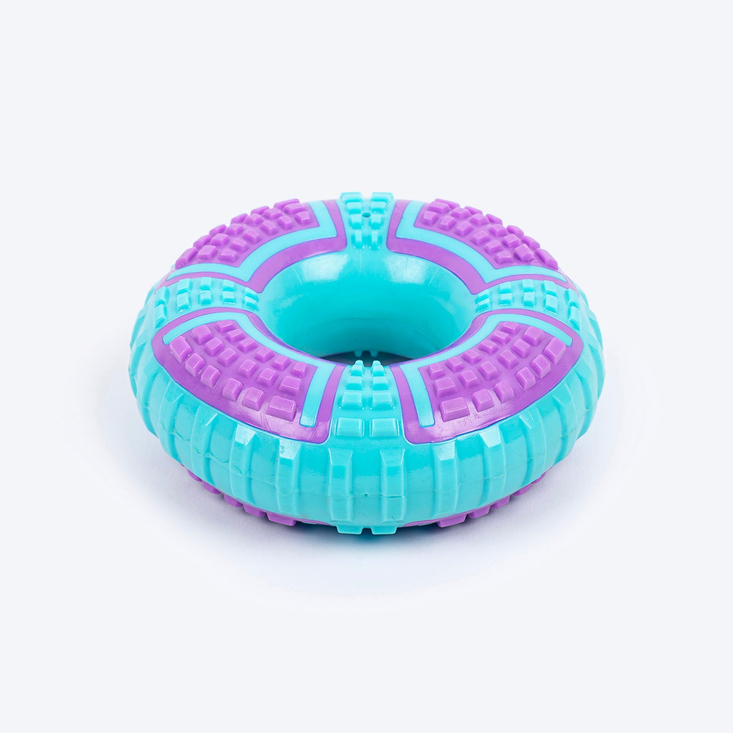 Dash Dog Grab & Gnaw Squeaky Toy For Dog - Purple & Blue - Heads Up For Tails