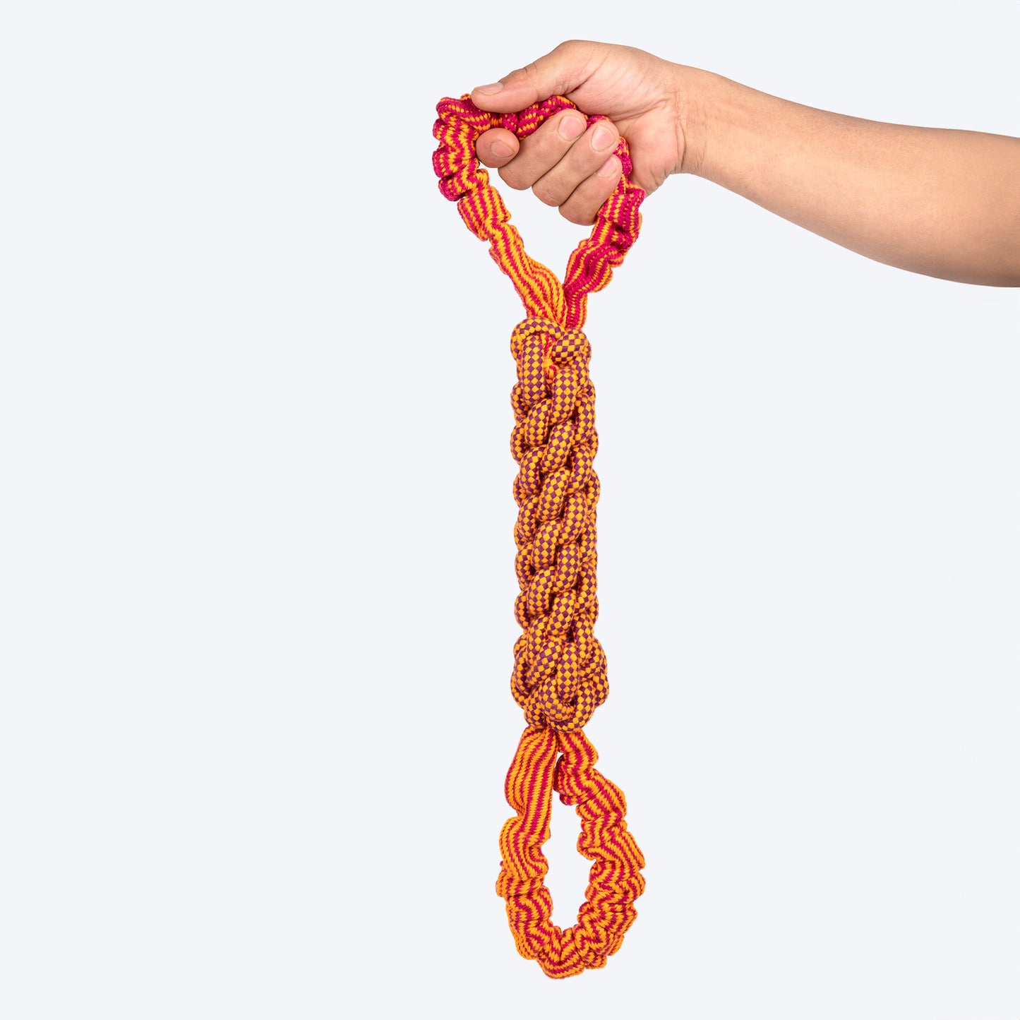 Dash Dog Tug-O-War Bungee Rope Toy For Dog - Orange - Heads Up For Tails